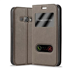 Cadorabo Coque Samsung Galaxy J1 2015 Etui en Marron