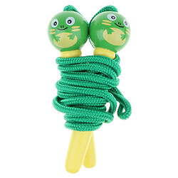 Corde à sauter colorée en bois enfants avec figurines de dessin animé grenouille jouet de remise en forme