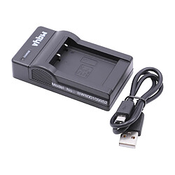 vhbw Chargeur USB de batterie compatible avec Medion Life X47023, P47011, MD86423, MD86695 batterie appareil photo digital, DSLR, action cam