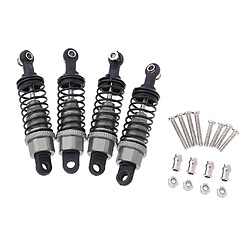 4Pcs Amortisseurs avant et arrière en alliage d'aluminium pour camion WPL C14 C24 gris pas cher