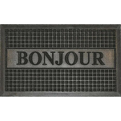 Paris Prix Tapis d'Entrée Bonjour 45x75cm Noir