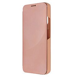 Avizar Étui Clear View pour Galaxy A54 5G Clapet Miroir Fonction Support Rose gold