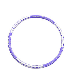 Universal Cercle d'exercice en acier inoxydable, salle de gym, bague de taille, perte de poids, cercle de coque (blanc violet).