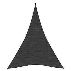 vidaXL Voile d'ombrage 160 g/m² Anthracite 5x7x7 m PEHD