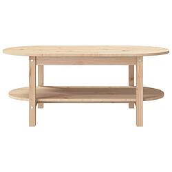 Maison Chic Table basse,Table Console Table d'appoint, Table pour salon 110x55x45 cm Bois massif de pin -MN57783 pas cher