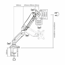 Aisens TVM-1327DESK-FLEX pas cher