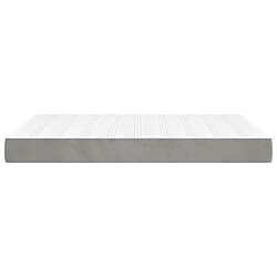 Avis vidaXL Matelas de lit à ressorts ensachés Gris clair 140x190x20 cm