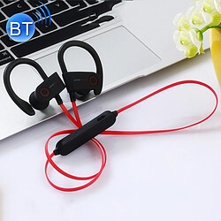 Wewoo Oreillette Bluetooth noir pour iPhone, Galaxy, , Xiaomi, LG, HTC et autres téléphones intelligents Écouteurs stéréo intra-auriculaires sans fil avec micro + rouge,