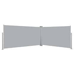 Maison Chic Auvent latéral rétractable de balcon | Store extérieur | Auvent solaire 160x600 cm Gris -GKD36065