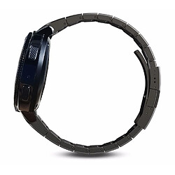 Bracelet en métal une perle avec fermoir et maillons ajustables noir pour votre Samsung Galaxy Watch Active