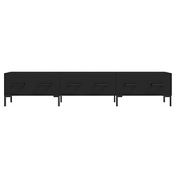 Acheter vidaXL Meuble TV noir 150x36x30 cm bois d'ingénierie