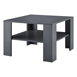 Helloshop26 Table basse de salon 60 x 60 x 40 cm gris foncé 03_0008434