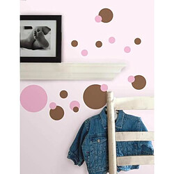 TheDecoFactory Pois Roses et Marrons