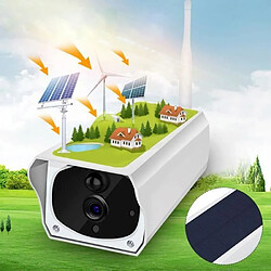 HD 1080P Caméra IP Solaire Surveillance WIFI APP Sécurité Extérieur Vision Nocturne Imperméable Bo29184