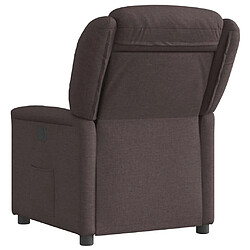 Acheter vidaXL Fauteuil inclinable Marron foncé Tissu