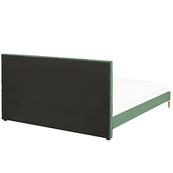 Beliani Lit double en velours vert 180 x 200 cm LIMOUX pas cher