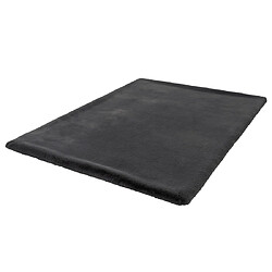 Acheter Lisa Design Joy - tapis rectangulaire - fausse fourrure - gris anthracite