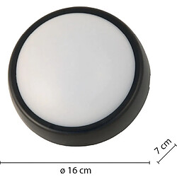 VELAMP UBLO2: applique LED ronde, 700 lumen, IP54. Fournie avec 2 covers