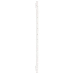 Maison Chic Tête de lit scandinave,Meuble de chambre murale Blanc 106x3x91,5 cm Bois massif de pin -MN16620 pas cher