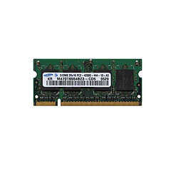 512Mo RAM PC Portable SODIMM SAMSUNG M470T6554EZ3-CD5 DDR2 PC2-4200S 533MHz CL4 · Occasion 