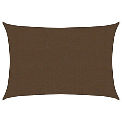 vidaXL Voile d'ombrage 160 g/m² Marron 3x4 m PEHD