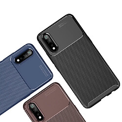 Wewoo Coque Souple TPU antichoc en fibre de carbone pour VIVO iQOO Neo bleu