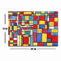 Acheter EPIKASA Impression sur Toile Mondrian Composition