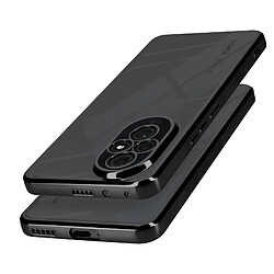 Avizar Coque pour Honor 200 Dos Transparent Contour effet Chromé Noir