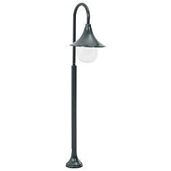 vidaXL Lampadaire de jardin E27 120 cm Aluminium Vert foncé 