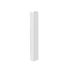 Kimex Goulotte passe-câbles verticale de bureau, 35 cm, Blanc