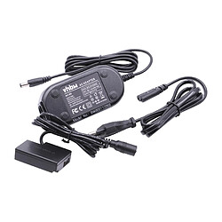 vhbw Bloc d'alimentation, chargeur adaptateur remplacement pour Canon ACK-E18 pour appareil photo, caméra vidéo - Câble 2m, coupleur DC