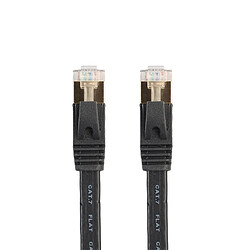 rj45 ultra-mince plat patch cat7 sstp ethernet 10gbps lan réseau câble 5 m pas cher