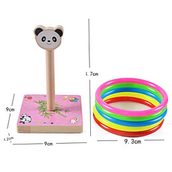 Wewoo Jouet en bois pour Enfants En Panda Jeux Activités extérieures Taille: 9 * 9 * 14.7 cm Lancer d'Anneau