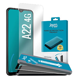 JAYM - Verre de Protection Premium pour Samsung Galaxy A22 (4G) - Plat 2.5D - Garanti à Vie Renforcé 9H Ultra Résistant Qualité supérieure Asahi - Applicateur sur Mesure Inclus