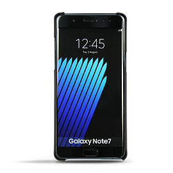 Coque cuir Samsung Galaxy Note 7 - Coque arrière - Noir ( Nappa / Black ) - NOREVE