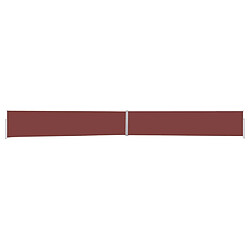 Maison Chic Auvent latéral rétractable de balcon | Store extérieur | Auvent solaire de patio 170x1200 cm Marron -GKD66986