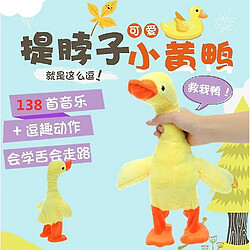 Universal Jouets en peluche pour tirer le petit canard jaune au cou, jouets pour accompagner les enfants qui se promènent et chantent