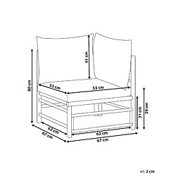 Avis Beliani Chaise de jardin CERRETO Bois Blanc cassé