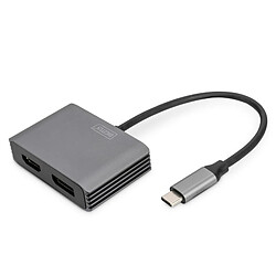 Avis DIGITUS USB-C - DP + HDMI Adapter, 20 cm 4K/30Hz, Silber, Aluminium GehÃ¤use