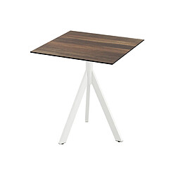 Materiel Chr Pro Table de Bistrot Infinity Tripod avec Piètement Blanc et Plateau HPL 70 x 70 cm - Veba