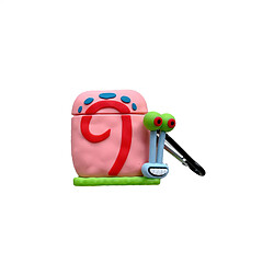 GUPBOO Airpods Coque Housse Étui Protecteur Compatible pour AirPods Pro-Ins dessin animé mignon d'escargot