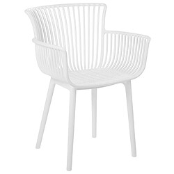 Acheter Beliani Lot de 4 chaises PESARO Matière synthétique Blanc