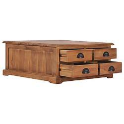 Avis Maison Chic Table basse,Table Console Table d'appoint, Table pour salon 68x68x30 cm Bois de teck solide -MN37239