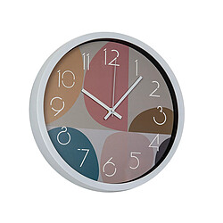 Horloge Murale Romimex Blanc Vert Rose polystyrène 30 x 30 x 4 cm