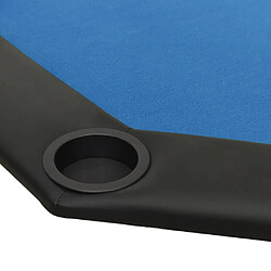 Acheter vidaXL Table de poker pliable 8 joueurs Bleu 108x108x75 cm