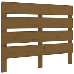 vidaXL Tête de lit Marron miel 75x3x80 cm Bois massif de pin