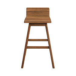 Avis Rendez Vous Deco Chaise de bar Greta en bois de teck 72,5 cm