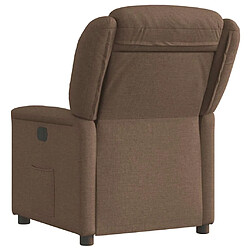 Acheter vidaXL Fauteuil inclinable Marron Tissu