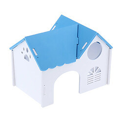 1 Pc Hamster Hérisson Cochon d'Inde Villa En Bois Petits Animaux Maison En Bois Blanc