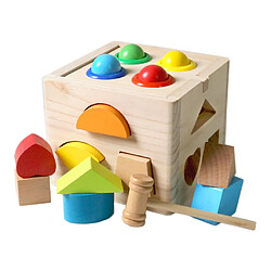 Jouets préscolaires pour bébés en bois Montessori Push Ball